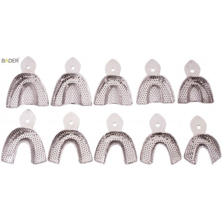 KIT CUBETAS RIM LOCK X10UDS. PERFORADAS ACERO INOX