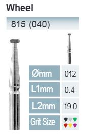 FRESAS DIAMANTE FG ISO 815-314-504-012 AMARILLO X5UDS.