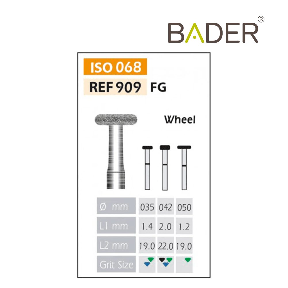 FRESAS DIAMANTE FG ISO 909-314-524-042 AZUL X5UDS.