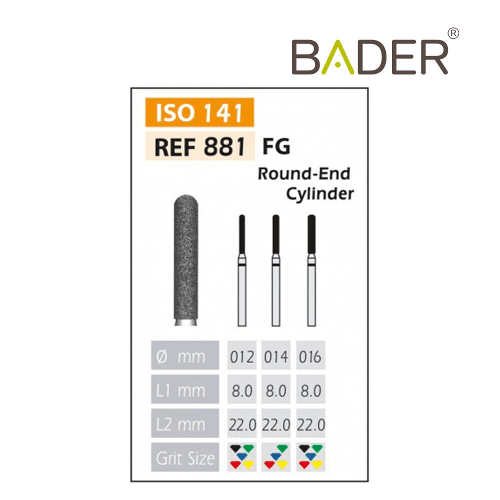 FRESAS DIAMANTE FG ISO 881-314-544-016 NEGRO X5UDS.