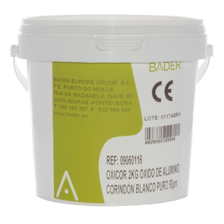 OXICOR 50µm 2KG ÓXIDO DE ALUMINIO/CORINDÓN BLANCO 