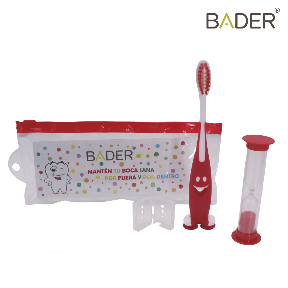 ESTUCHE DE CEPILLO DENTAL INFANTIL CON RELOJ DE ARENA X12UDS