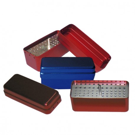 [11/012] CAJA DESINF. FRESAS 72 HOYOS USO TRIPLE 105X45X50MM.