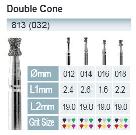 [813-014 C] FRESAS DIAMANTE FG ISO 813-314-534-014 VERDE X5UDS.