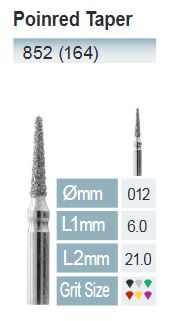 [852-014 M] FRESAS DIAMANTE FG ISO 852-314-524-014 AZUL X5UDS.