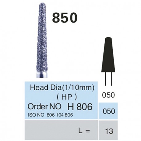 [850-050-13] FRESAS DE DIAMANTE HP ISO 806.104.001.806.050 X5UDS.