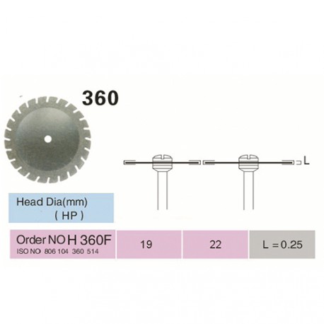 [H360DF-19] DISCO DE DIAMANTE FLEX BICAPA ISO 806.104.360.514.190