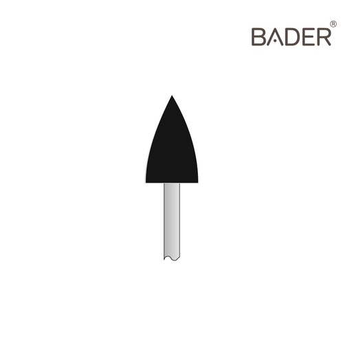 [R106M] PULIDOR NEGRO MEDIO BALA ISO 658.104.300.524.100 X10UDS.