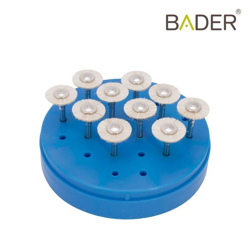 [1022] CEPILLO PARA CONTRA ÁNGULO PELO CABRA BLANCO 13MM. X10UDS.