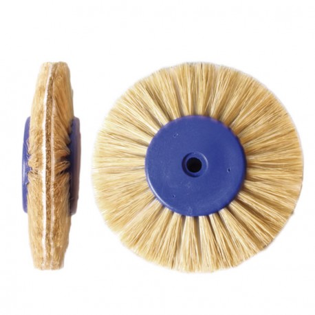 [4036] CEPILLO 3+2H CONVERGENTE 80MM. CERDA BLANCA SUAVE X6UDS.