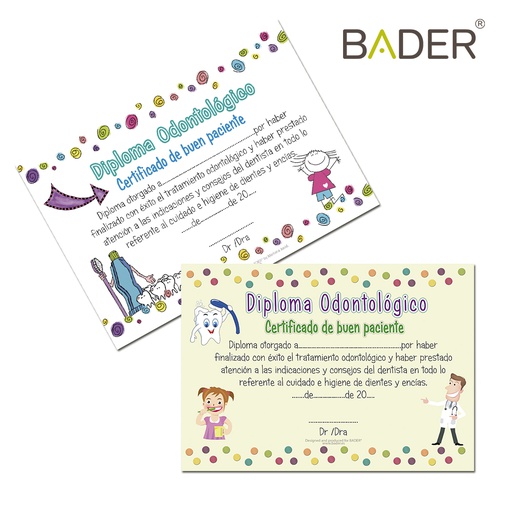 [0905039-F] DIPLOMA DEL BUEN PACIENTE  X 20UDS - FRANCÉS