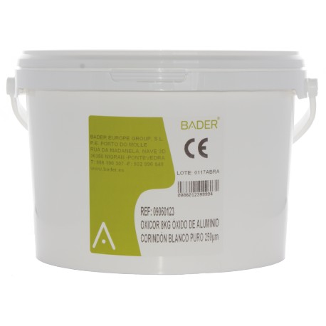 [09060123] OXICOR 250µm 8KG ÓXIDO DE ALUMINIO/CORINDÓN BLANCO 